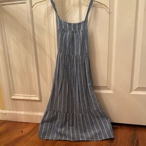 Cat & Jack Blue Ribbed Midi Sundress